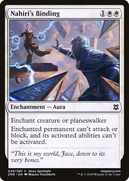 Nahiri's Binding (ZNR-029) [Zendikar Rising] MTG Single Wizards of the Coast