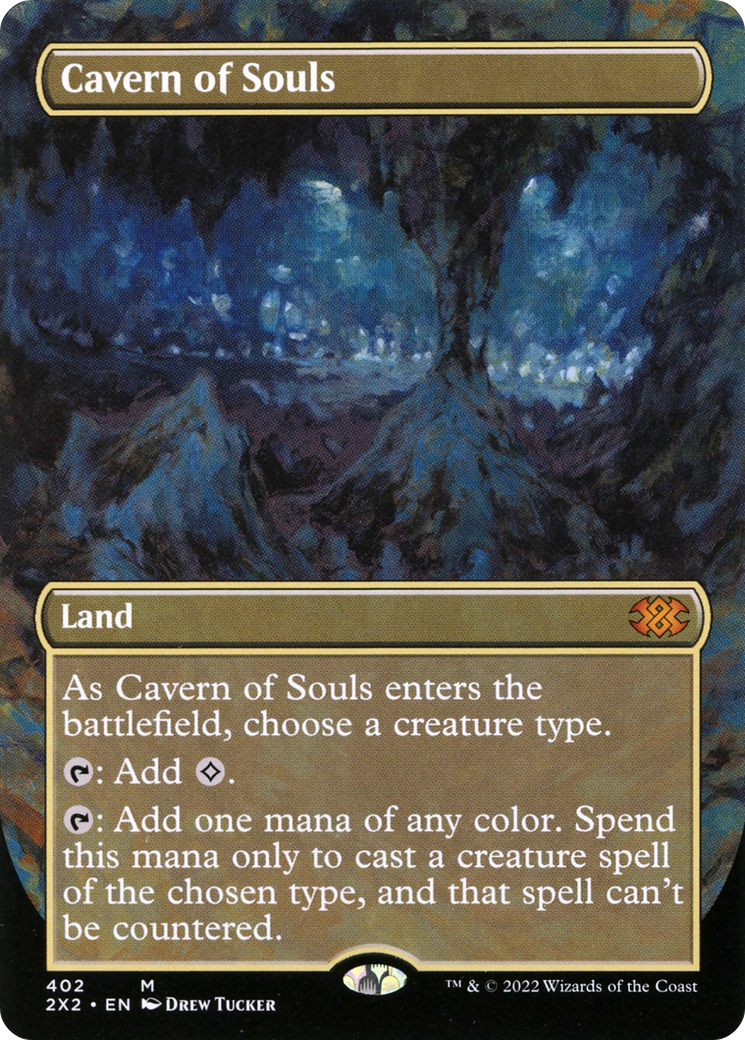 Cavern of Souls (2X2-402) [Double Masters 2022] (Borderless) MTG Single Wizards of the Coast
