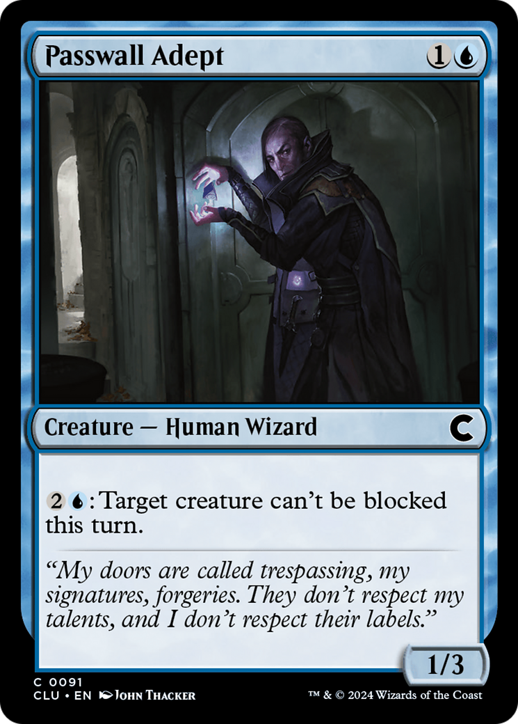 Passwall Adept (CLU-091) [Ravnica: Clue Edition] MTG Single Wizards of the Coast