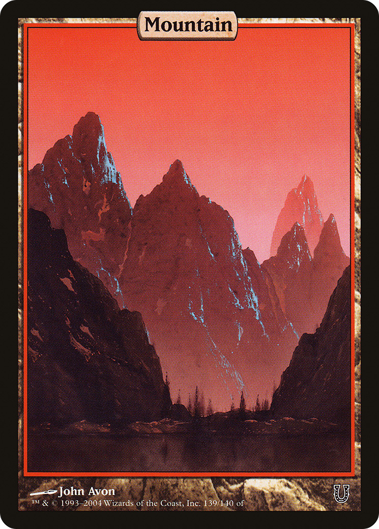 Mountain - Full Art (UNH-139) [Unhinged] MTG Single Wizards of the Coast