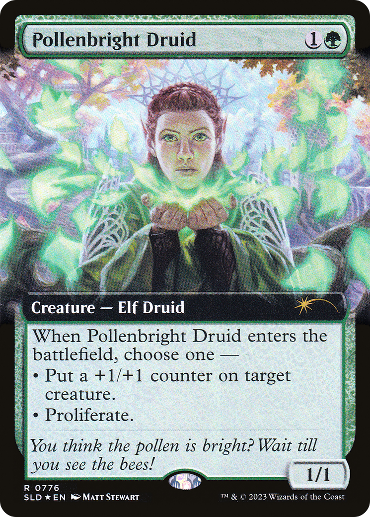 Pollenbright Druid (SLD-776) [Secret Lair] Drop (Extended Art) Foil MTG Single Wizards of the Coast