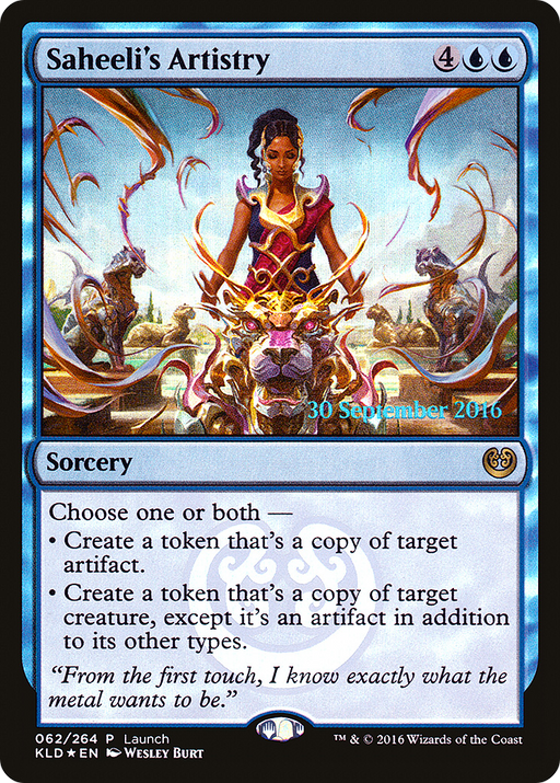 Saheeli's Artistry (LARP-062) [Kaladesh Promos] Foil MTG Single Wizards of the Coast