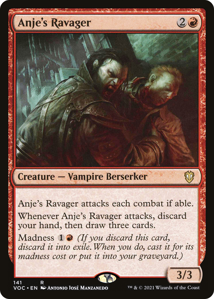 Anje's Ravager (VOC-141) [Crimson Vow Commander] MTG Single Wizards of the Coast