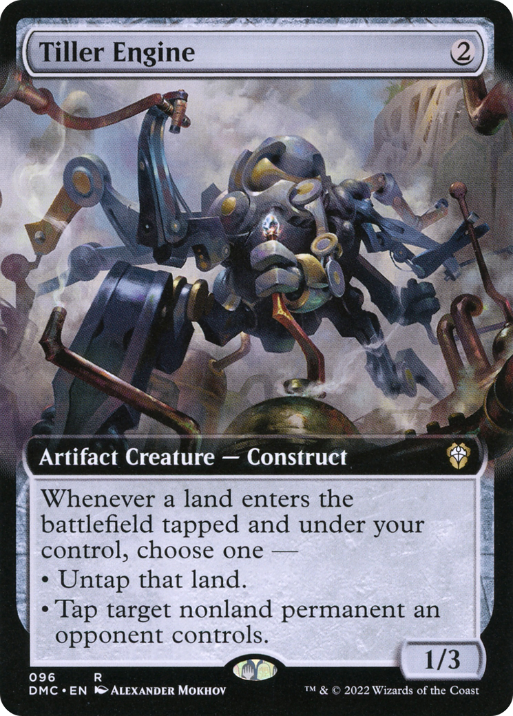 Tiller Engine (DMC-096) [Dominaria United Commander] (Extended Art) MTG Single Wizards of the Coast