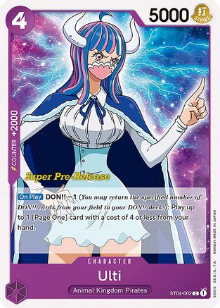 Ulti (ST04-002) [Super Pre-Release Starter Deck 4: Animal Kingdom Pirates] One Piece Single Bandai