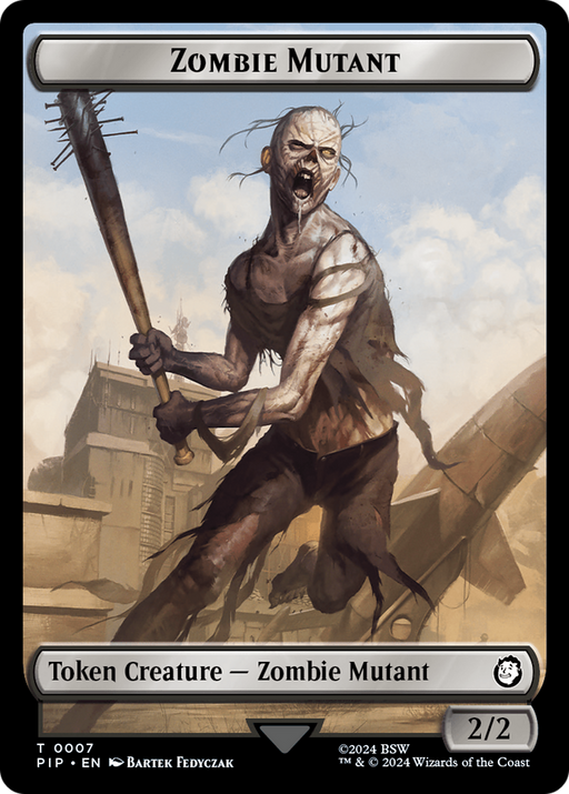 Zombie Mutant // Copy Double-Sided Token [Tokens] Fallout Tokens MTG Single Magic: The Gathering