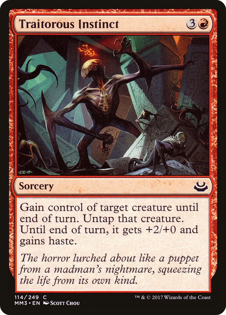 Traitorous Instinct (MM3-114) [Modern Masters 2017] MTG Single Modern Masters 2017