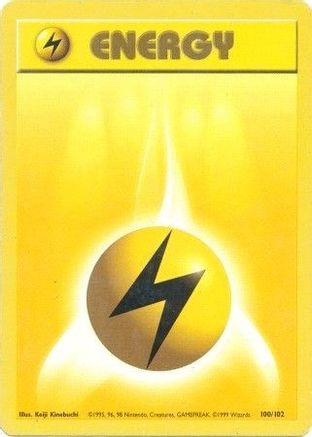 Lightning Energy (100/102) [Vintage: Base Set] Pokemon Single Pokémon