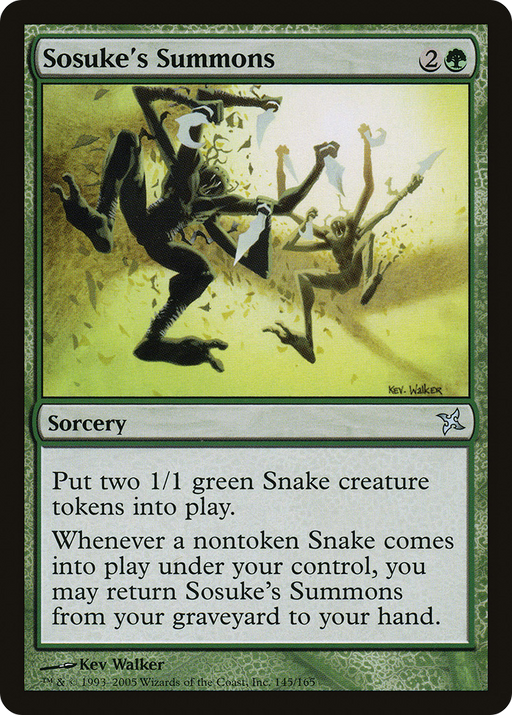 Sosuke's Summons (BOK-145) [Betrayers of Kamigawa] Foil MTG Single Wizards of the Coast