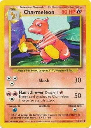 Charmeleon (24/102) [Vintage: Base Set] Pokemon Single Pokémon