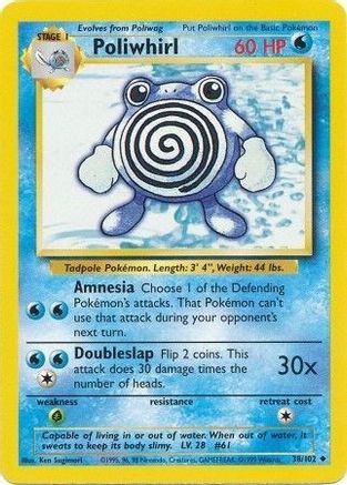 Poliwhirl (38/102) [Vintage: Base Set] Pokemon Single Pokémon