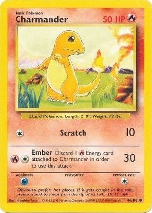 Charmander (46/102) [Vintage: Base Set] Pokemon Single Pokémon