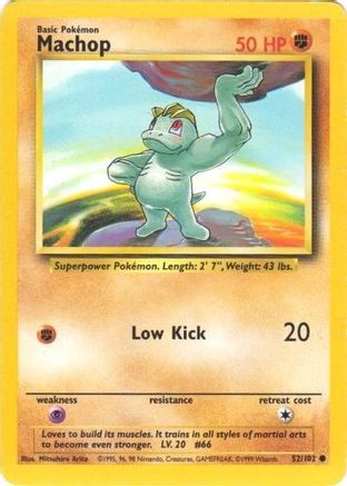 Machop (52/102) [Vintage: Base Set] Pokemon Single Pokémon