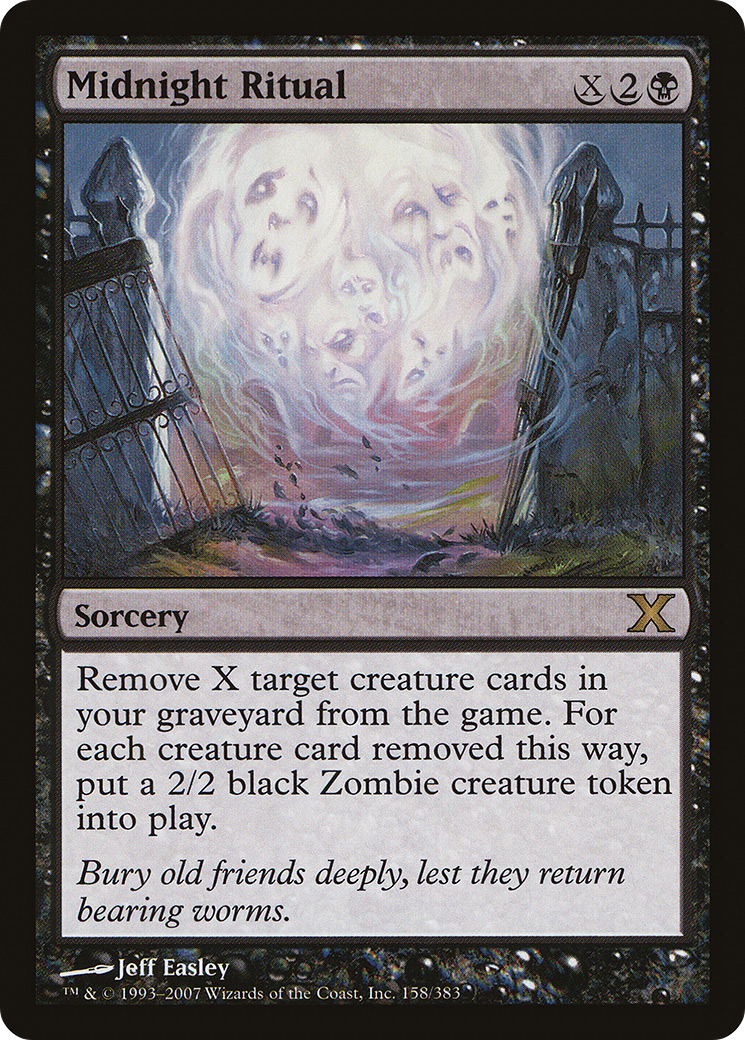 Midnight Ritual (10E-158) [Tenth Edition] Foil MTG Single Wizards of the Coast