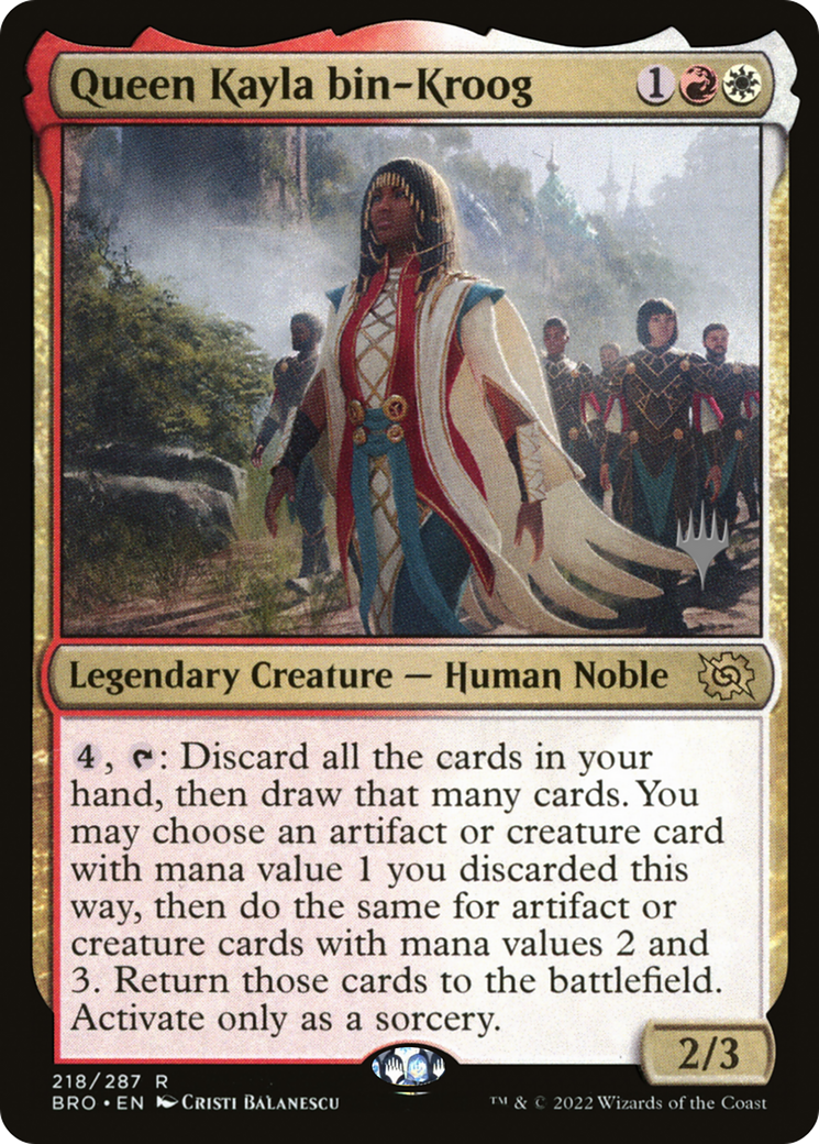 Queen Kayla bin-Kroog (PPBRO-218P) [The Brothers' War Promos] Foil MTG Single Wizards of the Coast