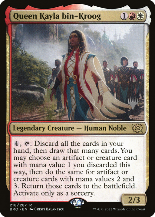Queen Kayla bin-Kroog (PPBRO-218P) [The Brothers' War Promos] MTG Single Wizards of the Coast