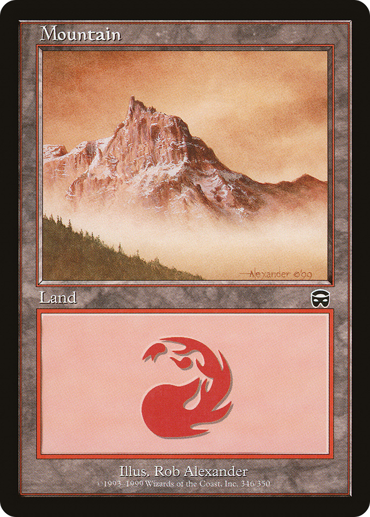 Mountain (346) (MMQ-346) [Mercadian Masques] Foil MTG Single Wizards of the Coast