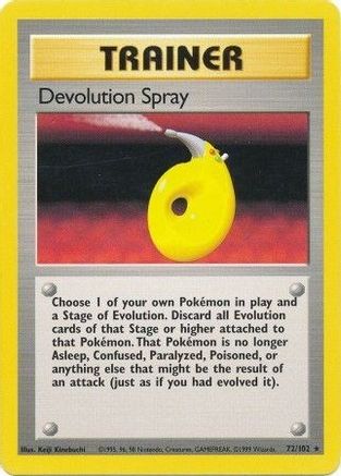 Devolution Spray (72/102) [Vintage: Base Set] Pokemon Single Pokémon