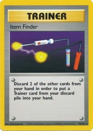Item Finder (74/102) [Vintage: Base Set] Pokemon Single Pokémon