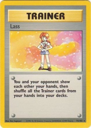 Lass (75/102) [Vintage: Base Set] Pokemon Single Pokémon