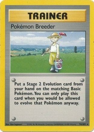 Pokemon Breeder (76/102) [Vintage: Base Set] Pokemon Single Pokémon