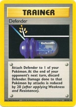 Defender (80/102) [Vintage: Base Set] Pokemon Single Pokémon