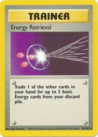 Energy Retrieval (81/102) [Vintage: Base Set] Pokemon Single Pokémon