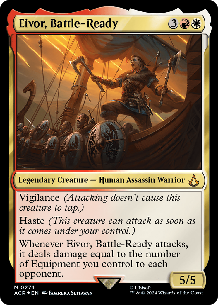 Eivor, Battle-Ready (ACR-274) [Assassin's Creed] Foil MTG Single Wizards of the Coast
