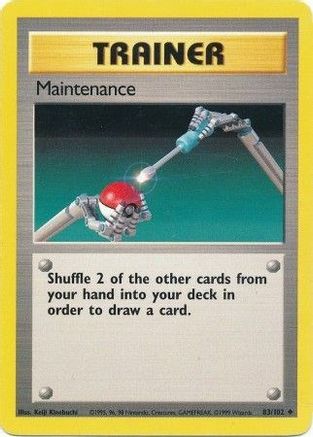 Maintenance (83/102) [Vintage: Base Set] Pokemon Single Pokémon