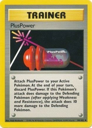 PlusPower (84/102) [Vintage: Base Set] Pokemon Single Pokémon