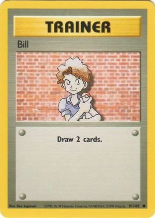 Bill (91/102) [Vintage: Base Set] Pokemon Single Pokémon