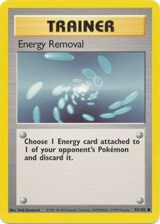 Energy Removal (92/102) [Vintage: Base Set] Pokemon Single Pokémon