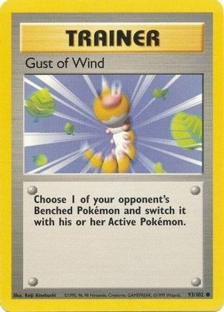 Gust of Wind (93/102) [Vintage: Base Set] Pokemon Single Pokémon