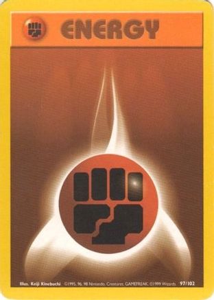 Fighting Energy (97/102) [Vintage: Base Set] Pokemon Single Pokémon