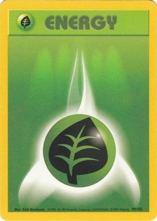 Grass Energy (99/102) [Vintage: Base Set] Pokemon Single Pokémon