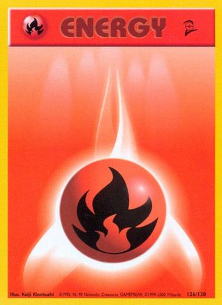 Fire Energy (126/130) [Vintage: Base Set 2] Pokemon Single Pokémon