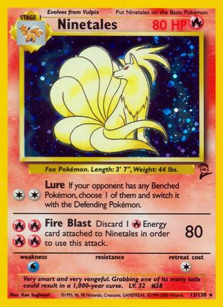 Ninetales (13/130) Holofoil [Vintage: Base Set 2] Pokemon Single Pokémon