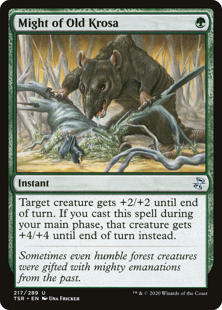 Might of Old Krosa (TSR-217) [Time Spiral Remastered] MTG Single Wizards of the Coast