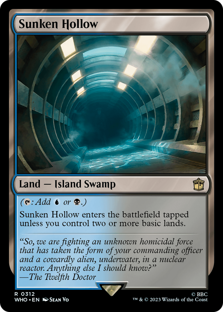 Sunken Hollow (WHO-312) [Doctor Who] MTG Single Wizards of the Coast