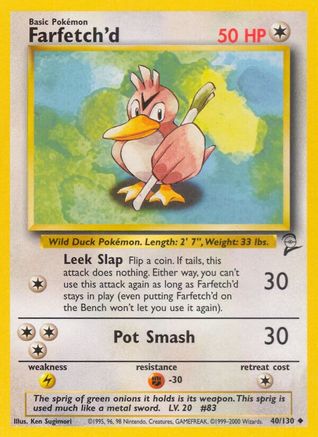 Farfetch'd (40/130) [Vintage: Base Set 2] Pokemon Single Pokémon