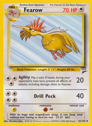 Fearow (41/130) [Vintage: Base Set 2] Pokemon Single Pokémon