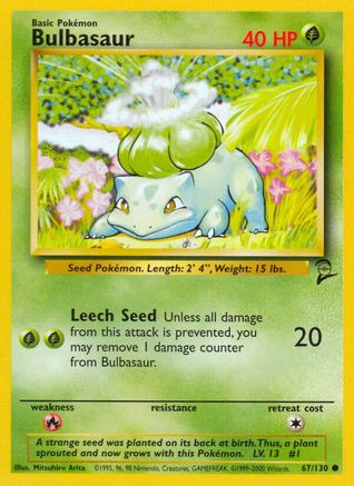 Bulbasaur (67/130) [Vintage: Base Set 2] Pokemon Single Pokémon