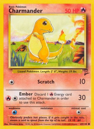 Charmander (69/130) [Vintage: Base Set 2] Pokemon Single Pokémon