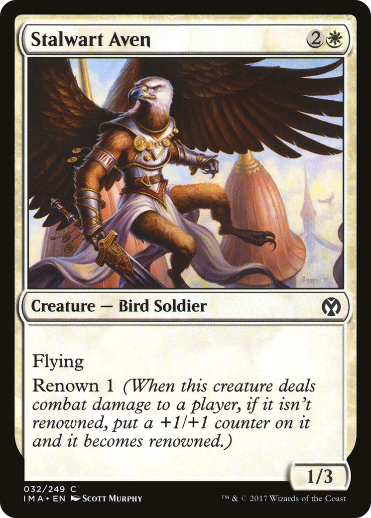 Stalwart Aven (IMA-032) [Iconic Masters] MTG Single Wizards of the Coast