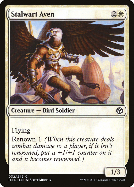 Stalwart Aven (IMA-032) [Iconic Masters] MTG Single Wizards of the Coast