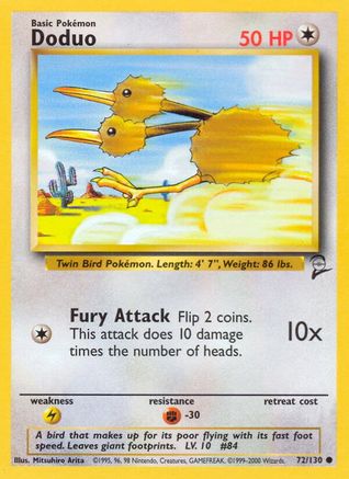 Doduo (72/130) [Vintage: Base Set 2] Pokemon Single Pokémon