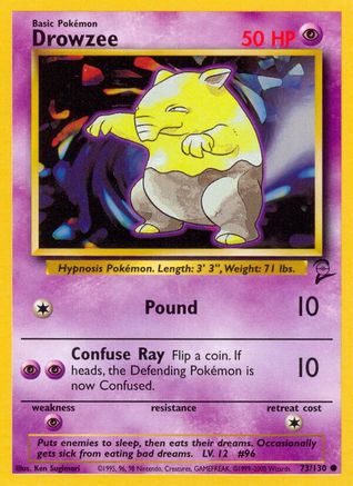 Drowzee (73/130) [Vintage: Base Set 2] Pokemon Single Pokémon