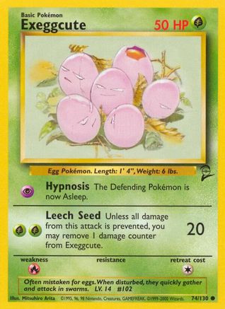 Exeggcute (74/130) [Vintage: Base Set 2] Pokemon Single Pokémon