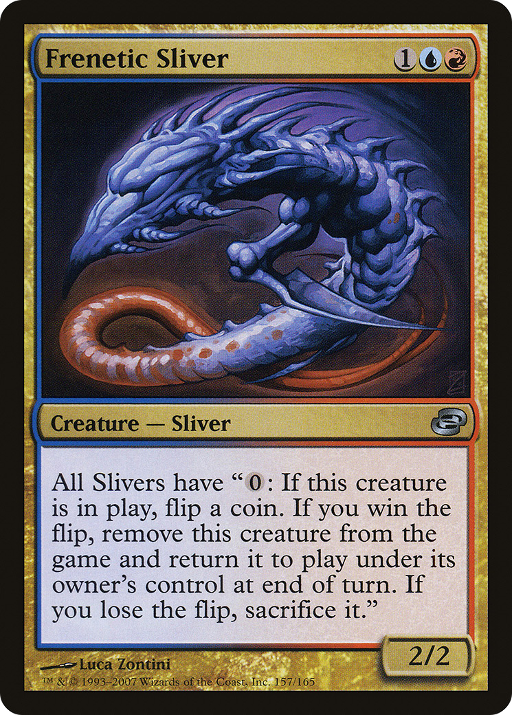 Frenetic Sliver (PLC-157) [Planar Chaos] Foil MTG Single Planar Chaos