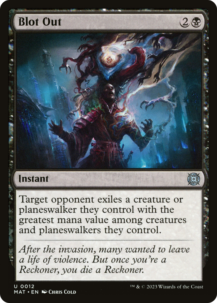 Blot Out (MAT-012) [March of the Machine: The Aftermath] MTG Single Wizards of the Coast